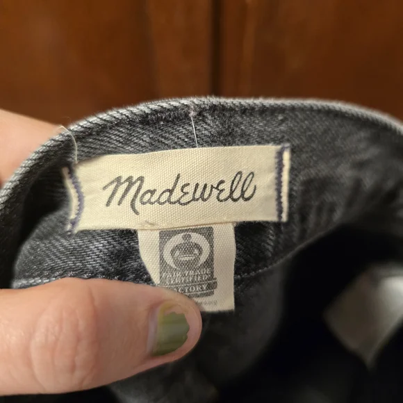 Madewell Black Wide Leg Women's Jeans - Picture 9 of 9